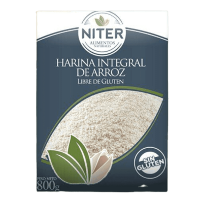 Harina de Arroz Integral S/Gluten 800gr