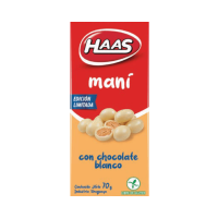 Maní con Chocolate Blanco Haas 70gr