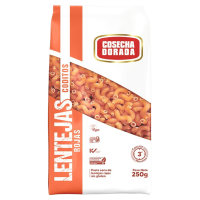Coditos de Lentejas Rojas Cosecha Dorada 250g
