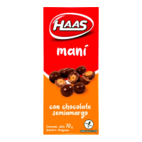 Maní Con Chocolate Semi Amargo Haas 70gr