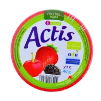 Caramelos Actis Sin Azúcar sabor Frutas Rojas
