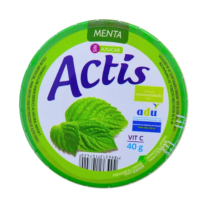 Caramelos Actis Sin Azúcar sabor Menta