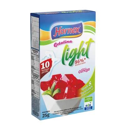 Gelatina Hornex de Cereza Light