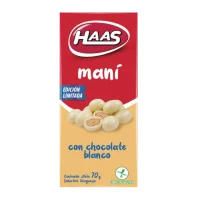 Mani con Chocolate Blanco Haas